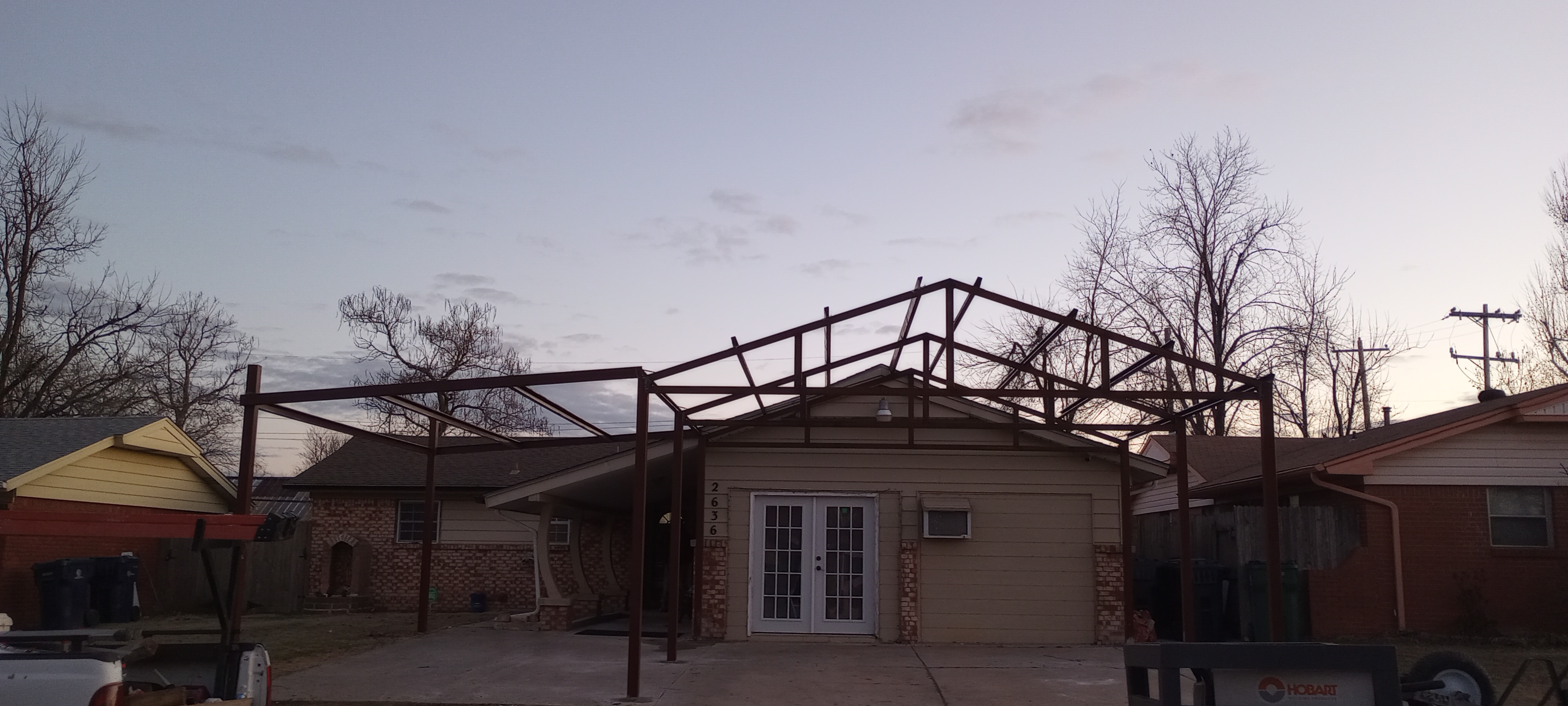 Carport before construction by Forever Carports